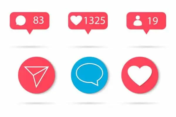4 Essential Website Features You Need to Gain and Keep Traffic - vector social network like illustration isolated on white background vector id956352798