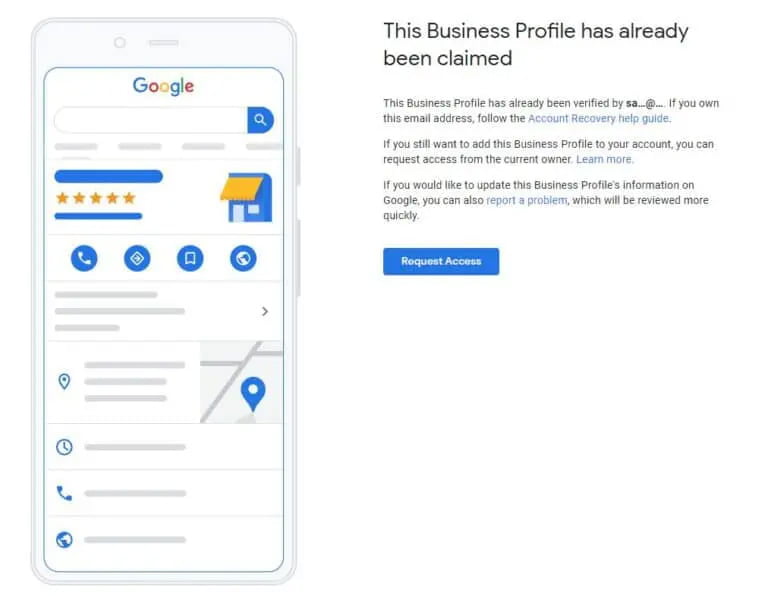 How to Set Up Google My Business: The 8 Step Guide - claimed listing 768x596 1
