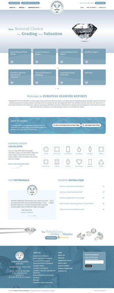 Web Design Hemel Hempstead - diamond reports