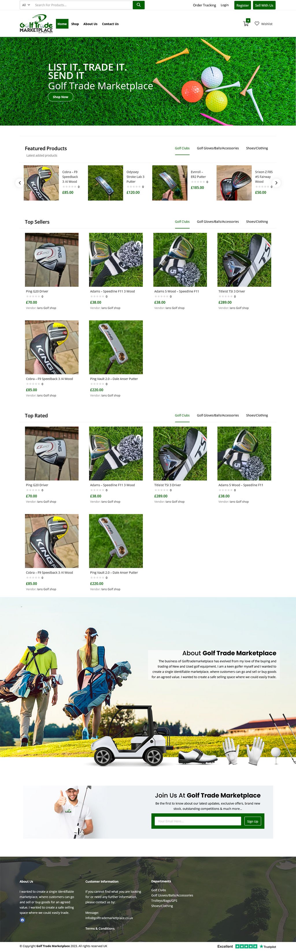 Golf Trade Marketplace