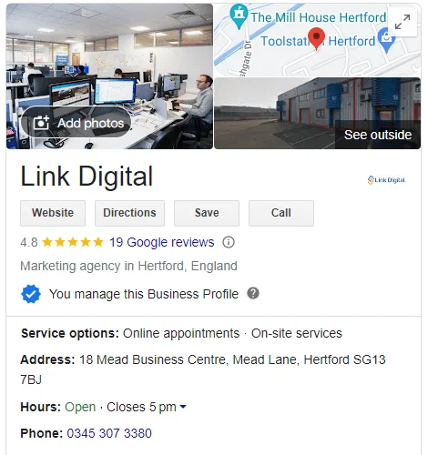 local seo google business profile