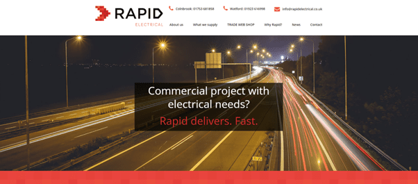 red website colour scheme