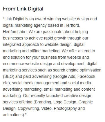 Is Your Google Business Profile Costing You Leads? - linkdigital Business Description