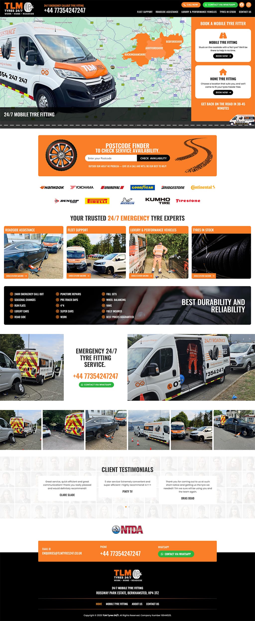 TLM Tyres 24/7 | Your 24 hour tyre specialist