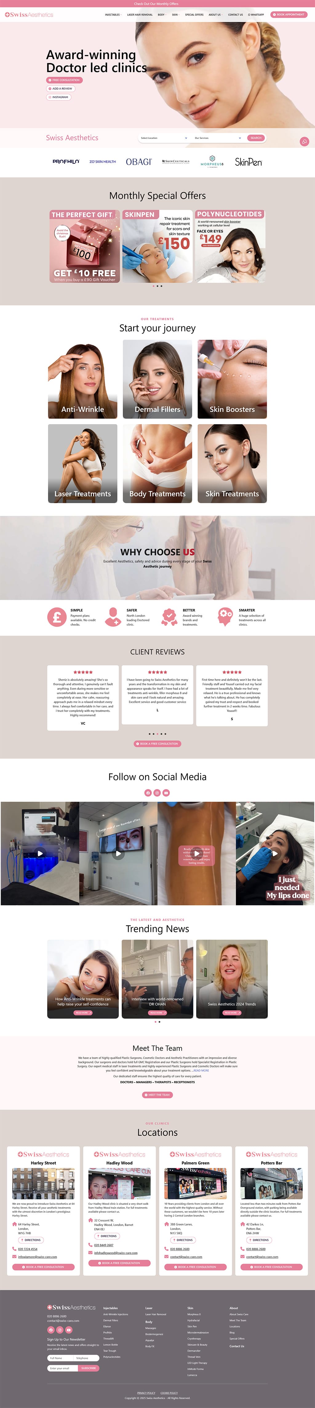 Swiss Aesthetics | Skin Aesthetic Clinics in North London - swiss care