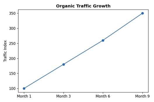 Electrical Retailer Digital Marketing - organic traffic